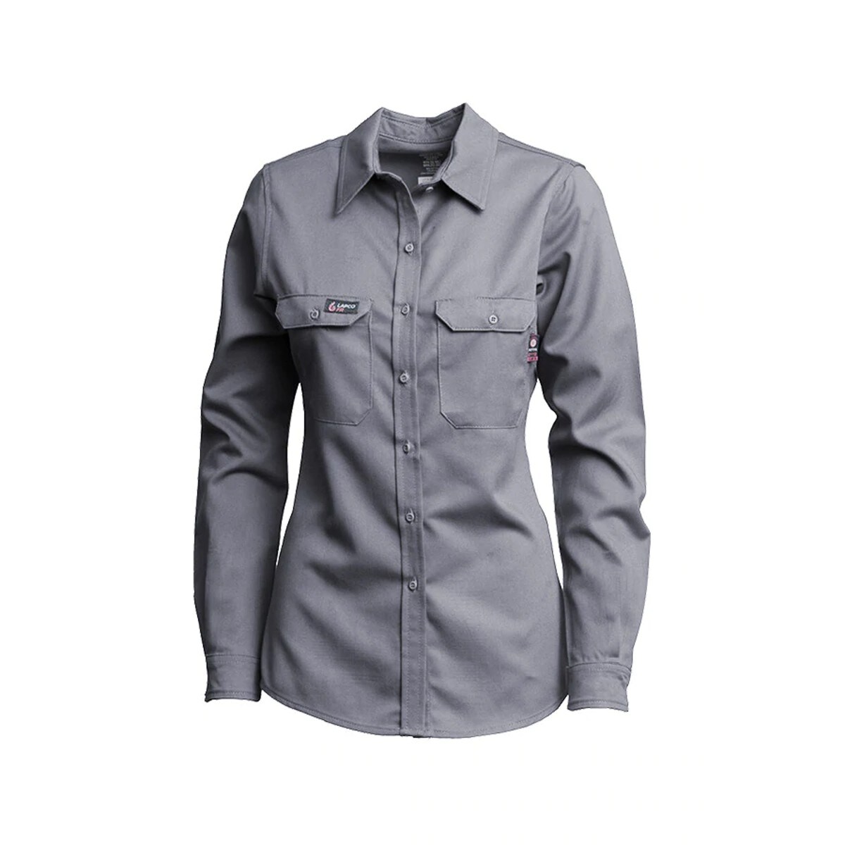 LAPCO Women's FR Uniform Shirt in Gray